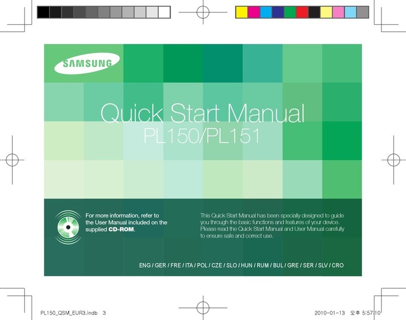 Samsung PL150 Quick start manual