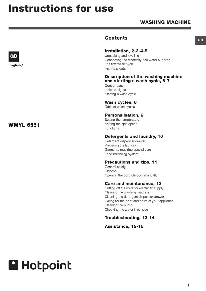 Hotpoint WMYL 6551 User manual