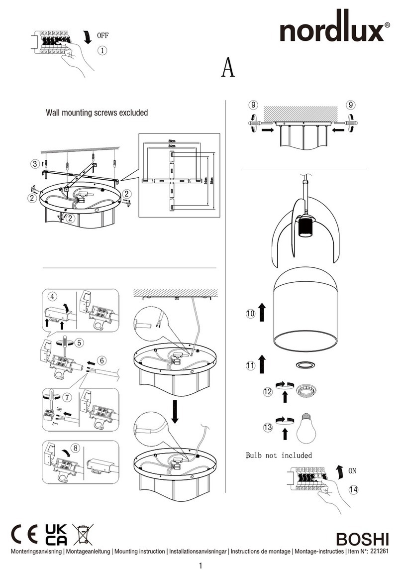 nordlux BOSHI 221261 quick start guide