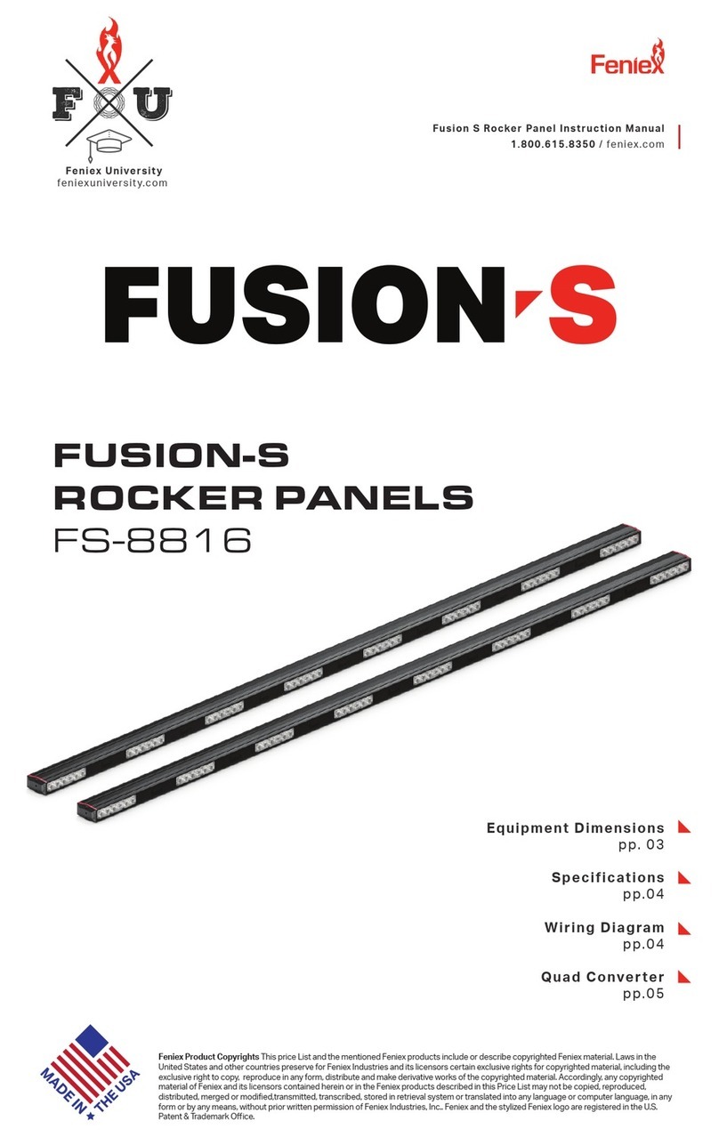 Feniex FUSION-S FS-8816 instruction manual