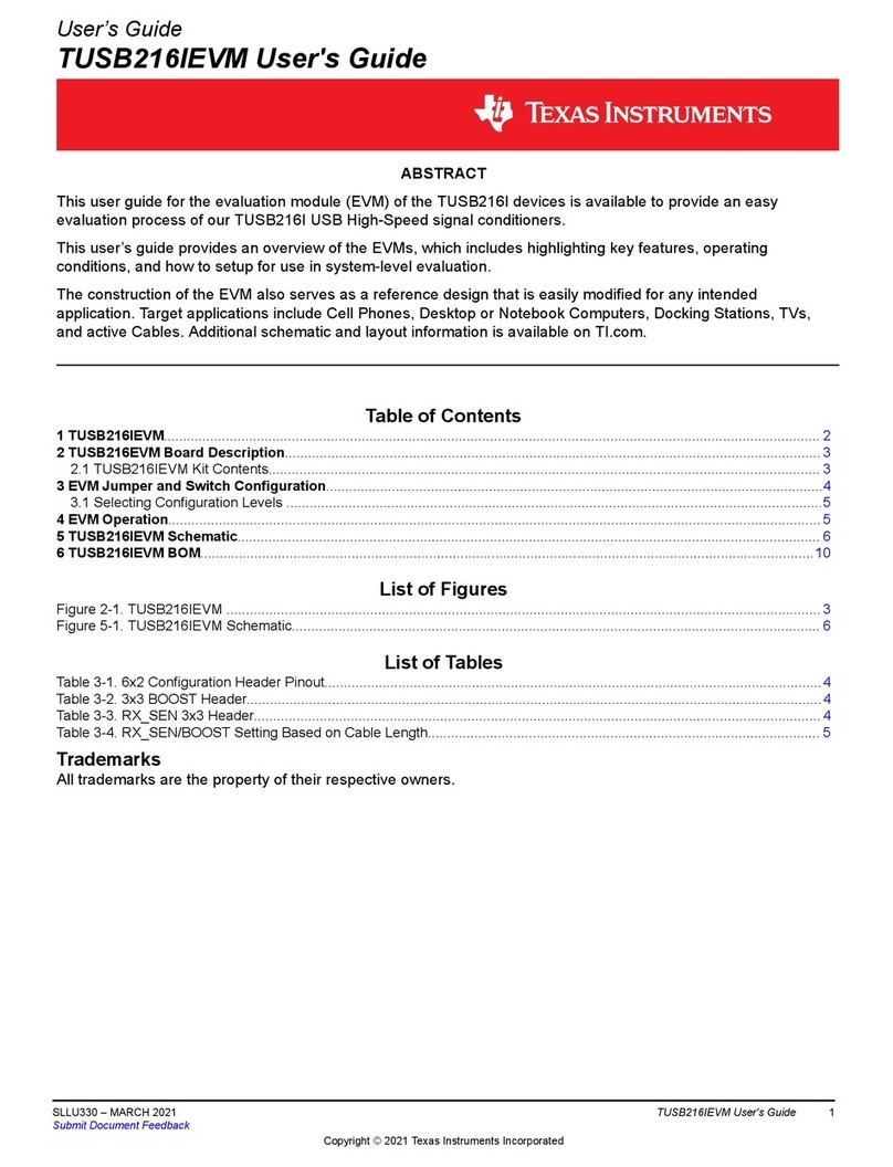 Texas Instruments TUSB216IEVM User manual