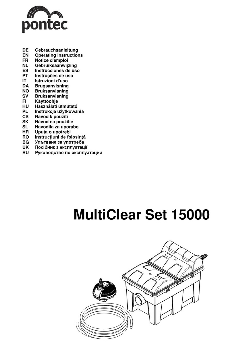 Pontec MultiClear Set 15000 operating instructions