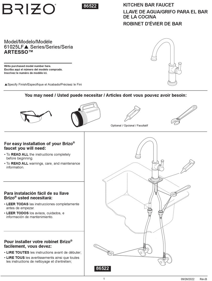Brizo ARTESSO 61025LF User manual
