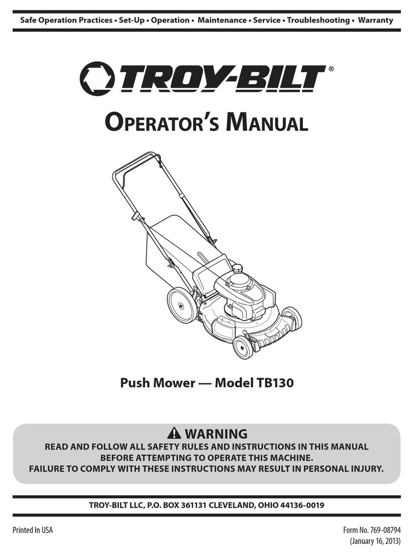 Troy-Bilt TB130 User manual