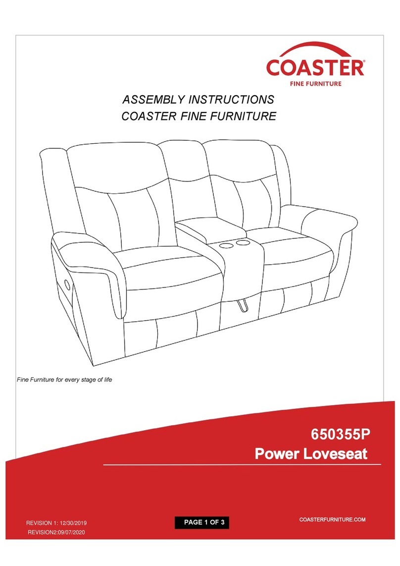 Coaster 650355P Assembly instructions Coaster 650355P Assembly instructions