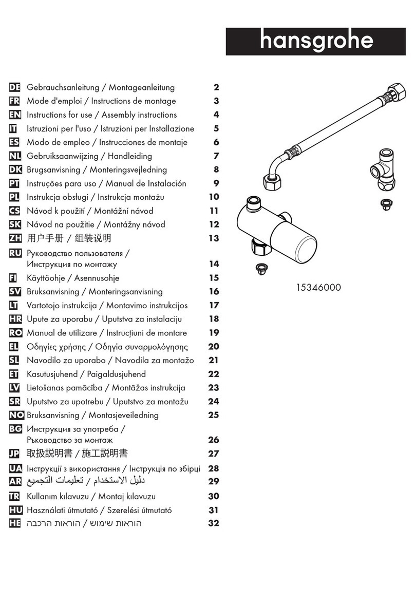 Hans Grohe Ecostat 15346000 Assembly instructions