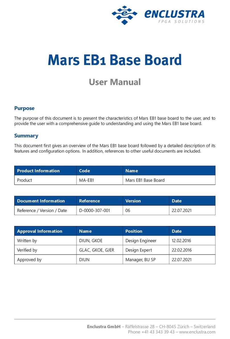 Enclustra Mars EB1 Base Board user manual
