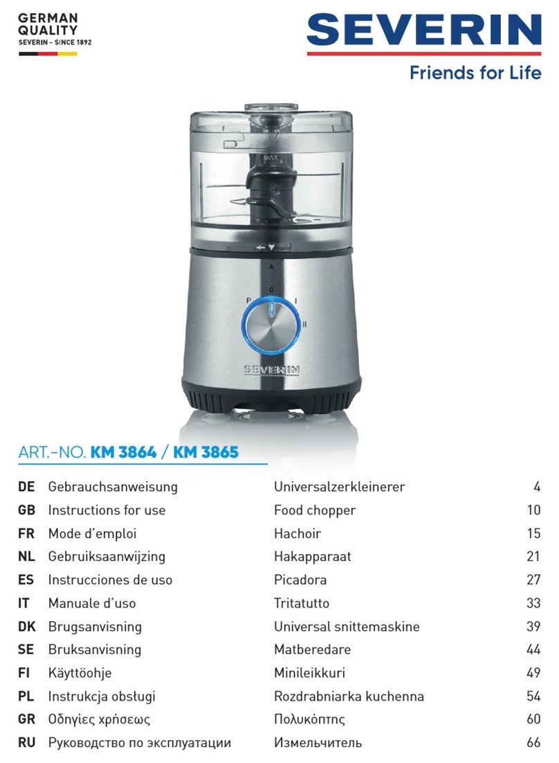 SEVERIN KM 3864 User manual