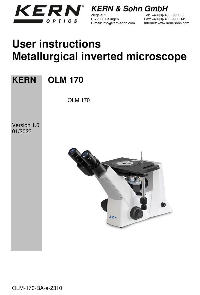 KERN OLM 170 User manual