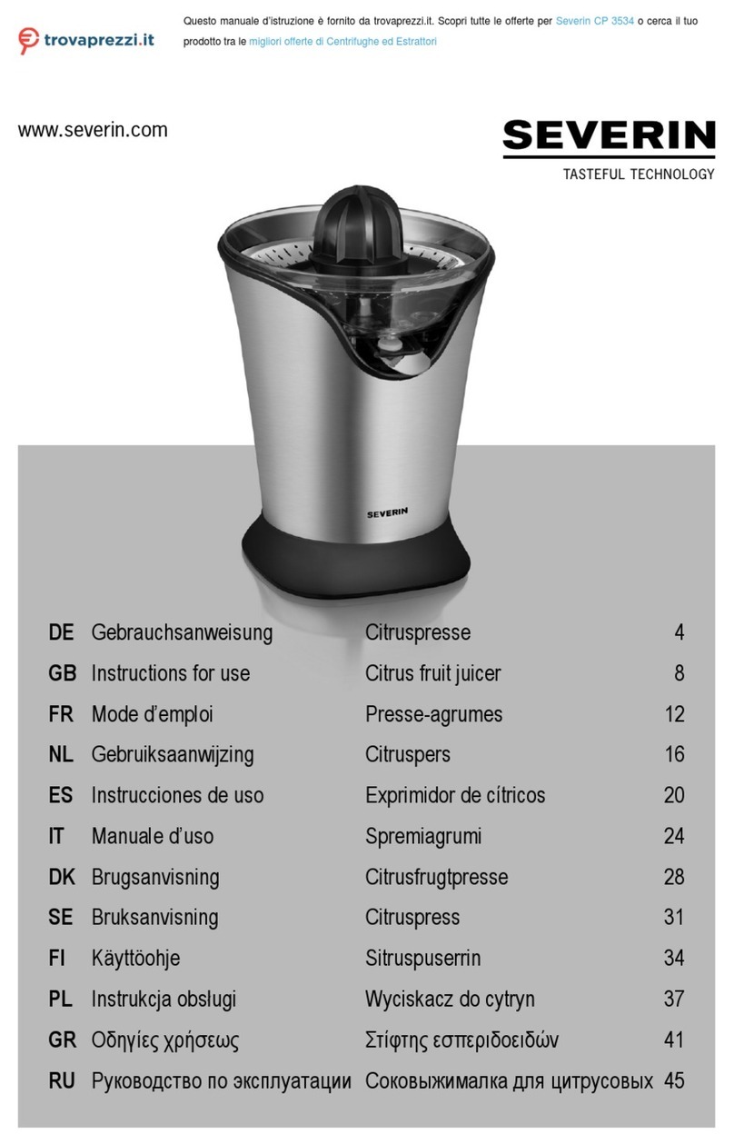 SEVERIN CP 3534 User manual