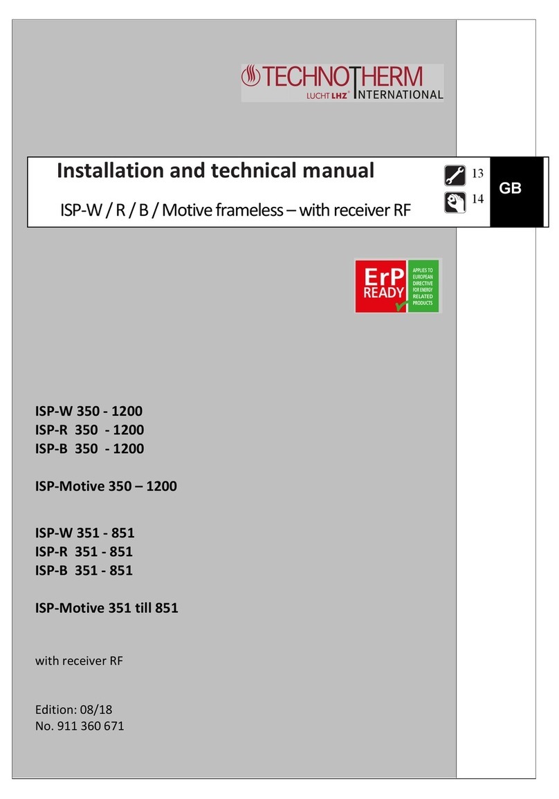 Technotherm ISP 350 User manual Technotherm ISP 350 User manual