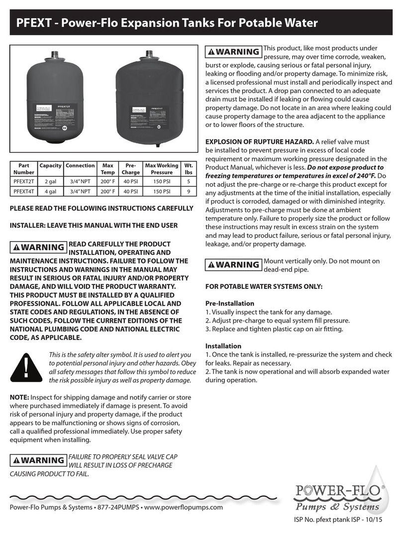 Power-flo PFEXT Series User manual