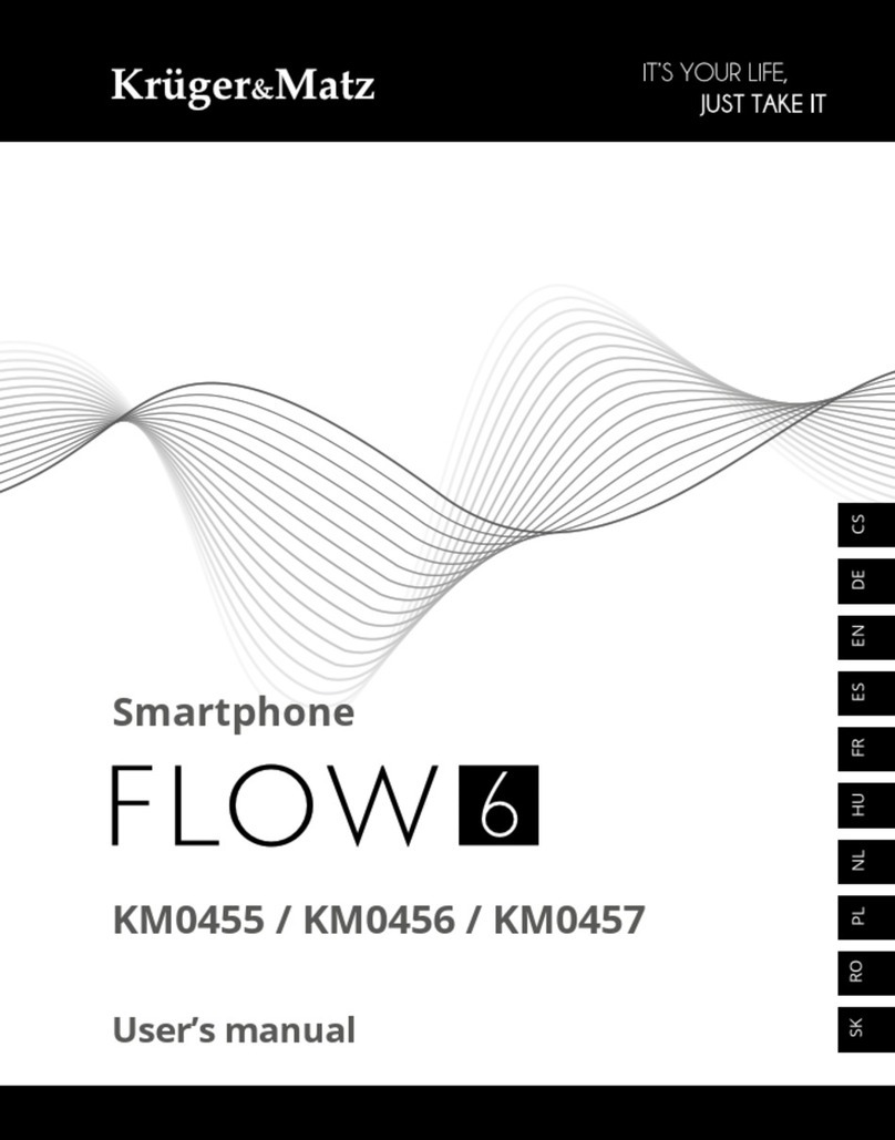Krüger & Matz FLOW 6 User manual Krüger & Matz FLOW 6 User manual