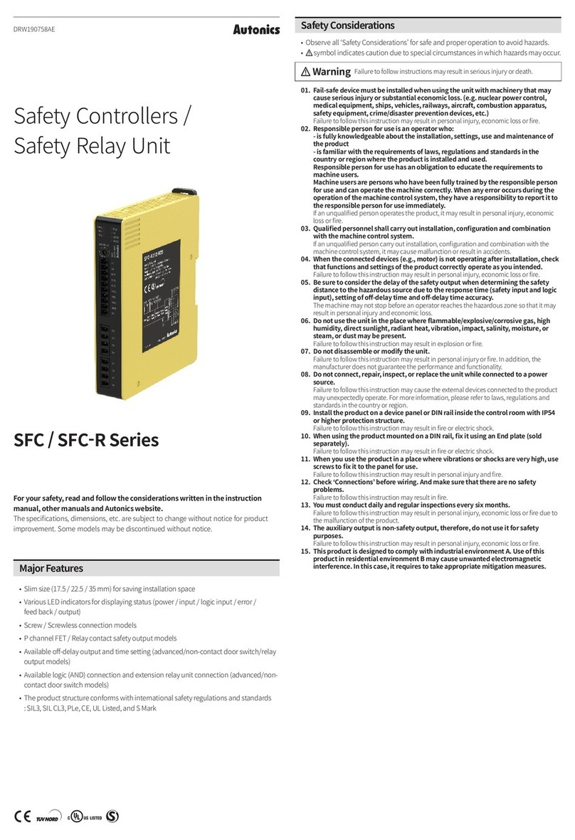 Autonics SFC-R Series manual