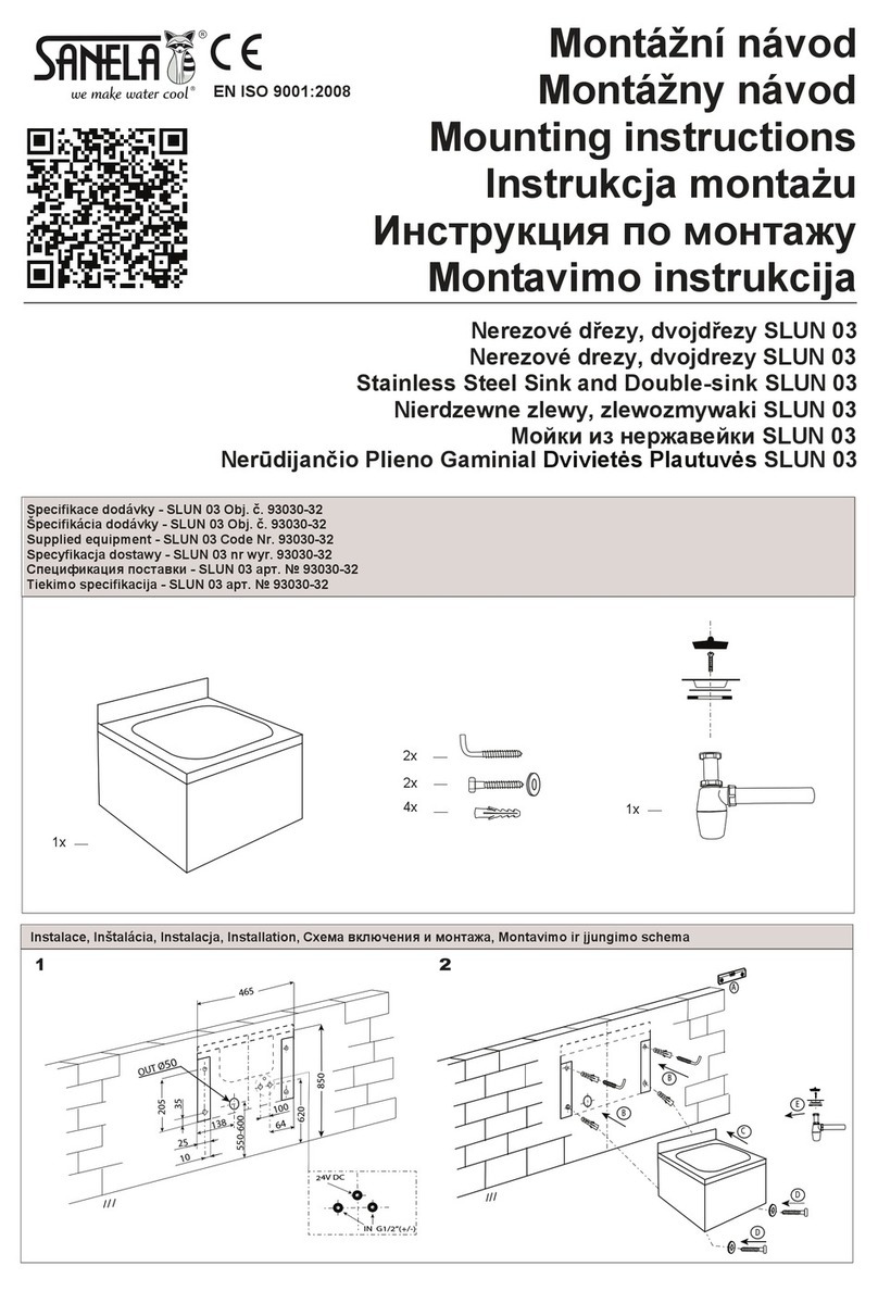 Sanela SLUN 03 Mounting instructions