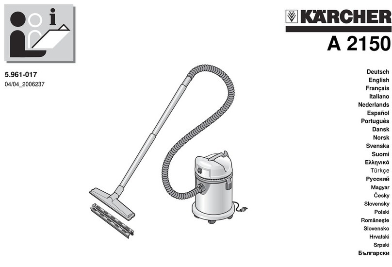 Kärcher A 2150 User manual