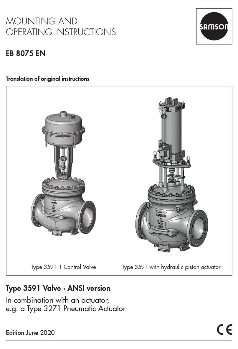 Samson EB 8075 EN Mounting and operating instructions