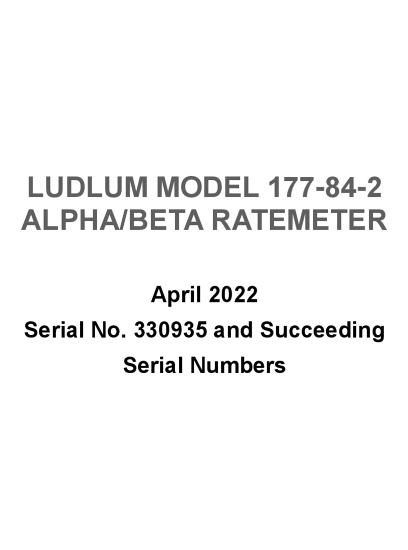 LUDLUM 177-84-2 User manual