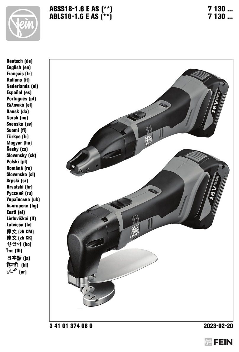 Fein ABSS18-1.6 E Series instruction manual