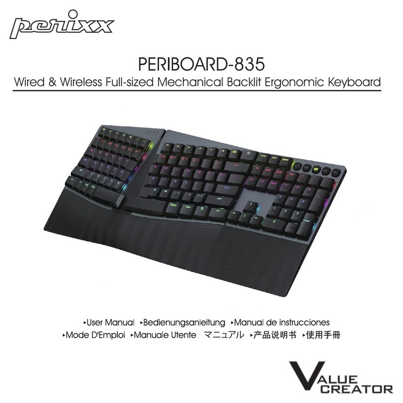 perixx Value Creator PERIBOARD-835 User manual perixx Value Creator PERIBOARD-835 User manual