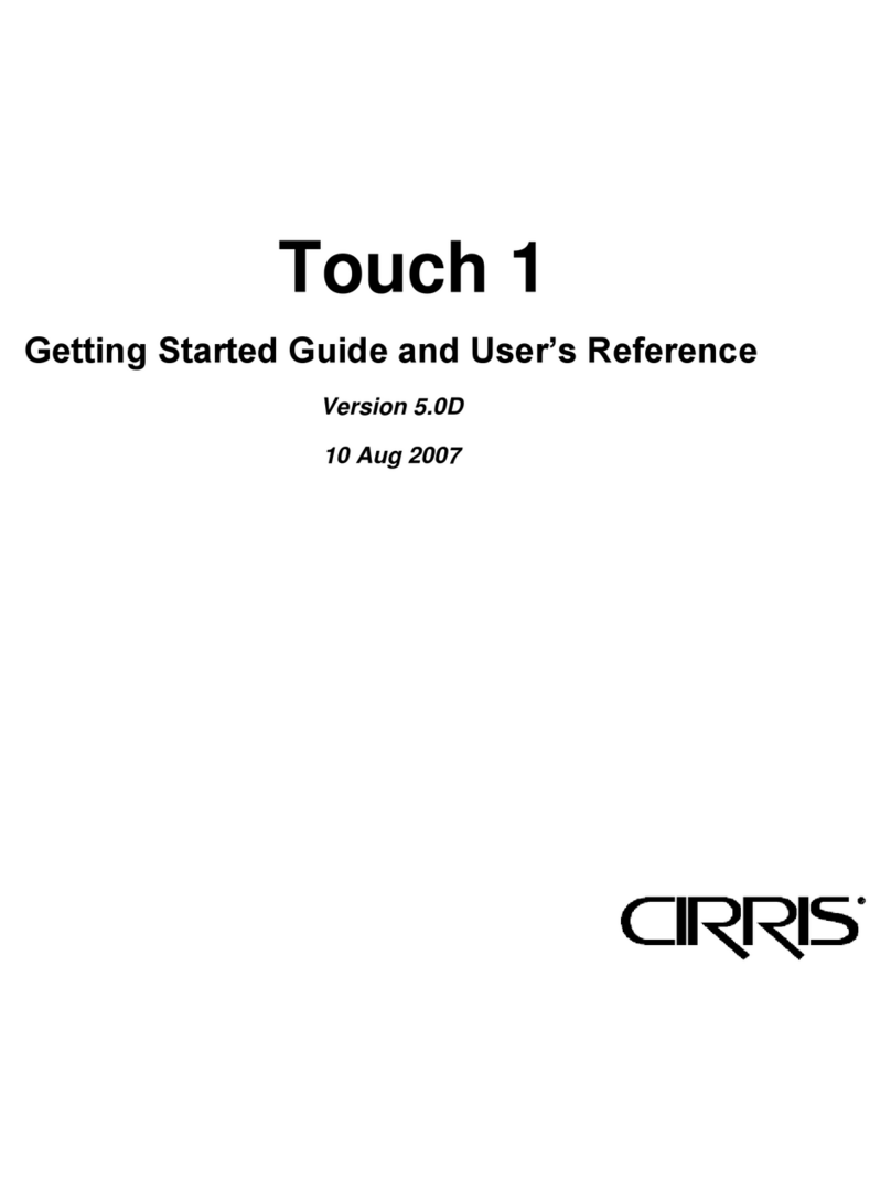Cirris Touch 1 User manual