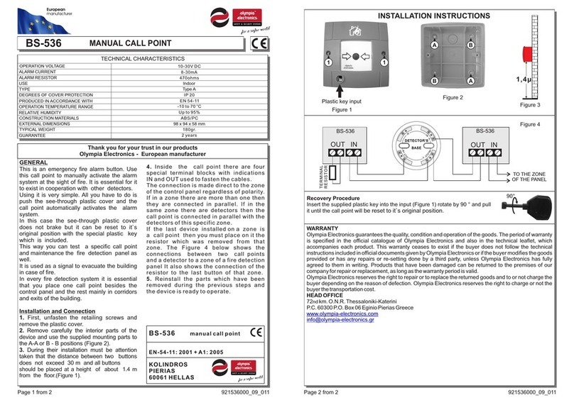 olympia electronics BS-536 User manual