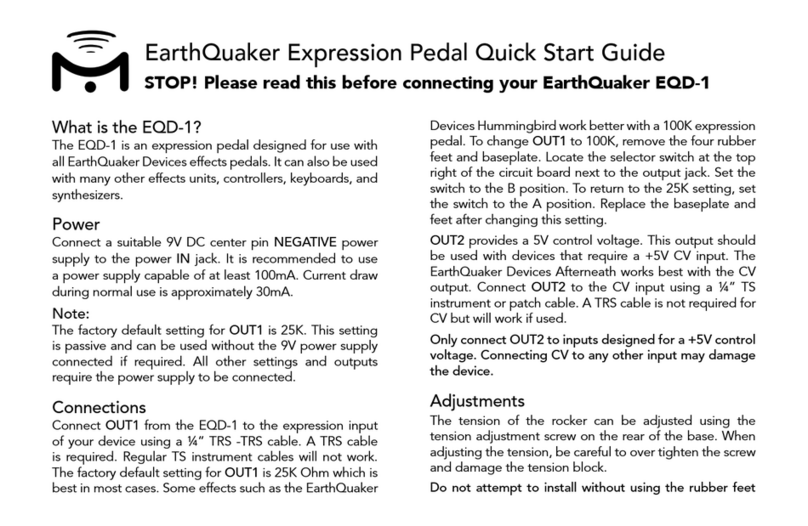 Mission EarthQuaker EQD-1 User manual