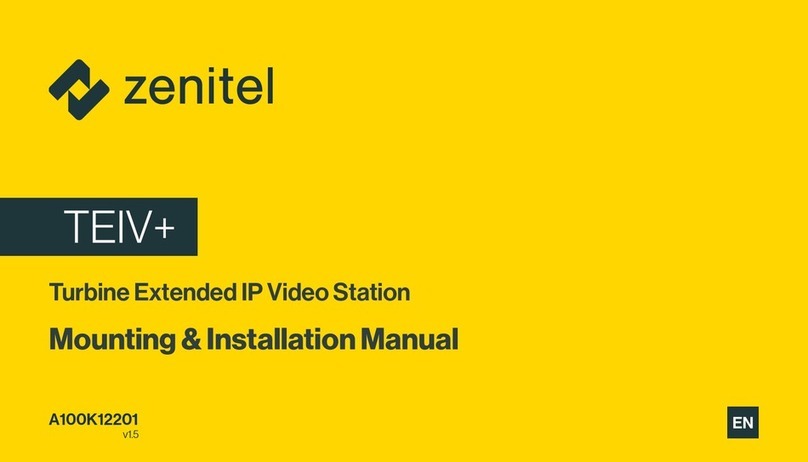 Zenitel TEIV+ Mounting and installation manual Zenitel TEIV+ Mounting and installation manual