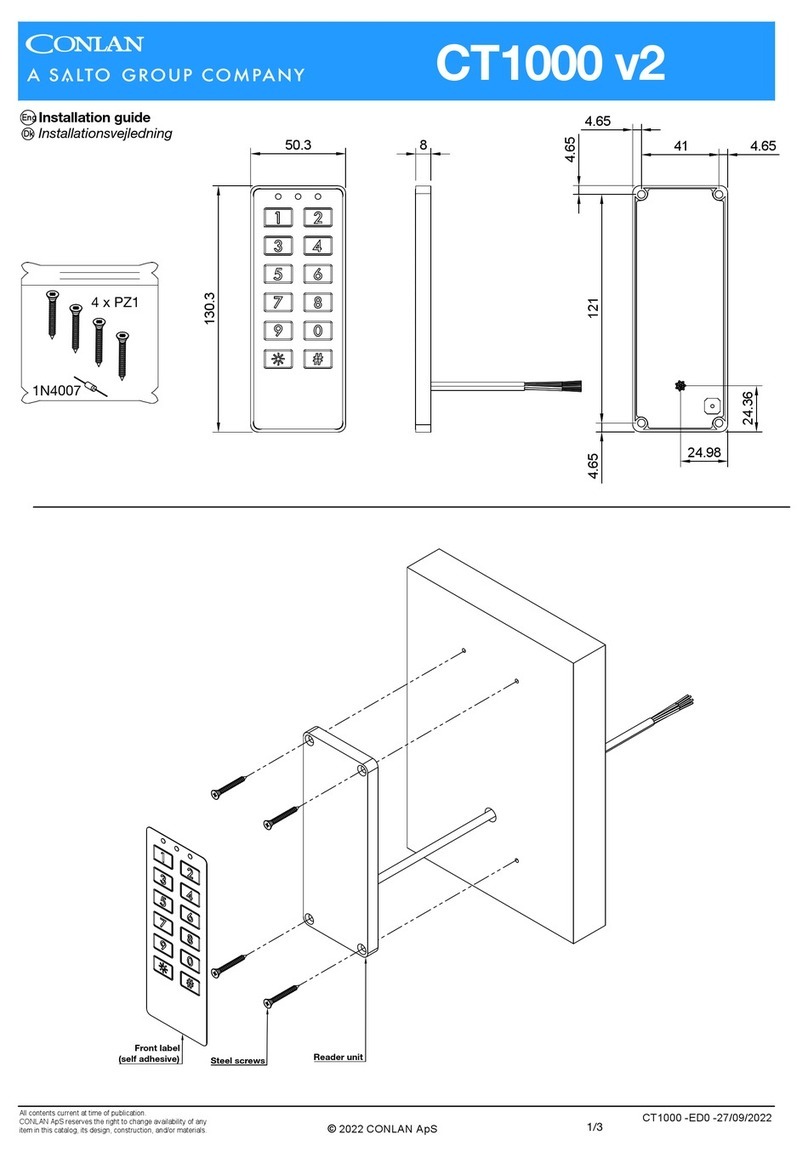 Salto Conlan CT1000 v2 installation guide