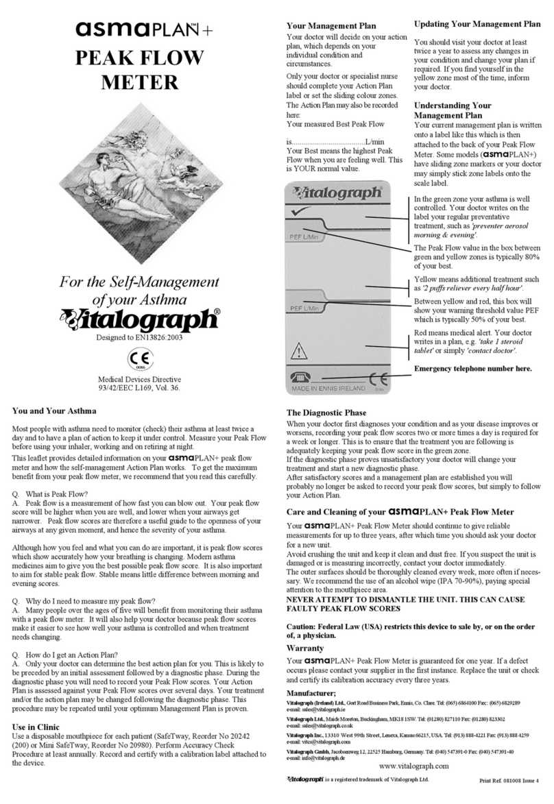 Vitalograph asmaPLAN+ quick start guide