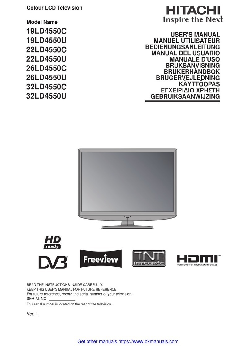 Hitachi 19LD4550C User manual