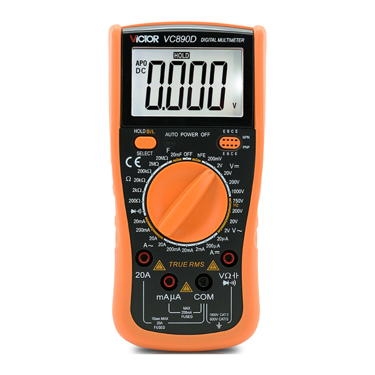 Victor VC890D user manual
