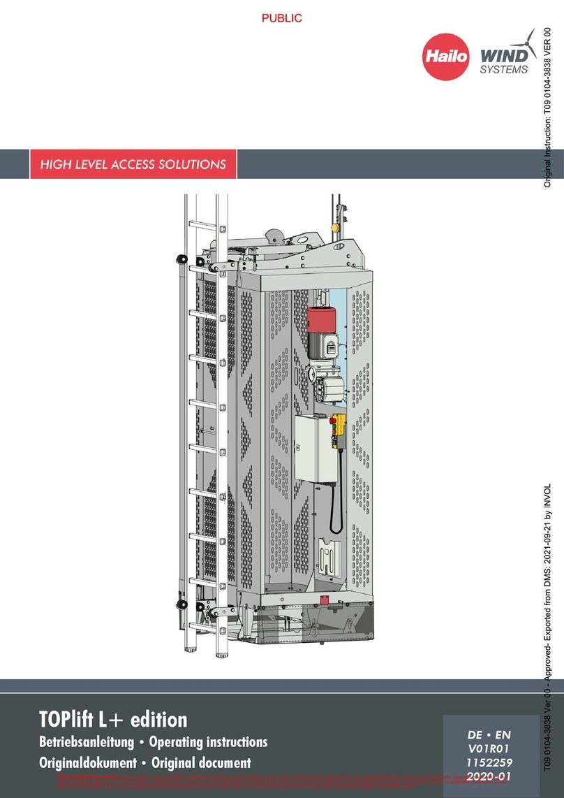 Hailo TOPlift L+ operating instructions