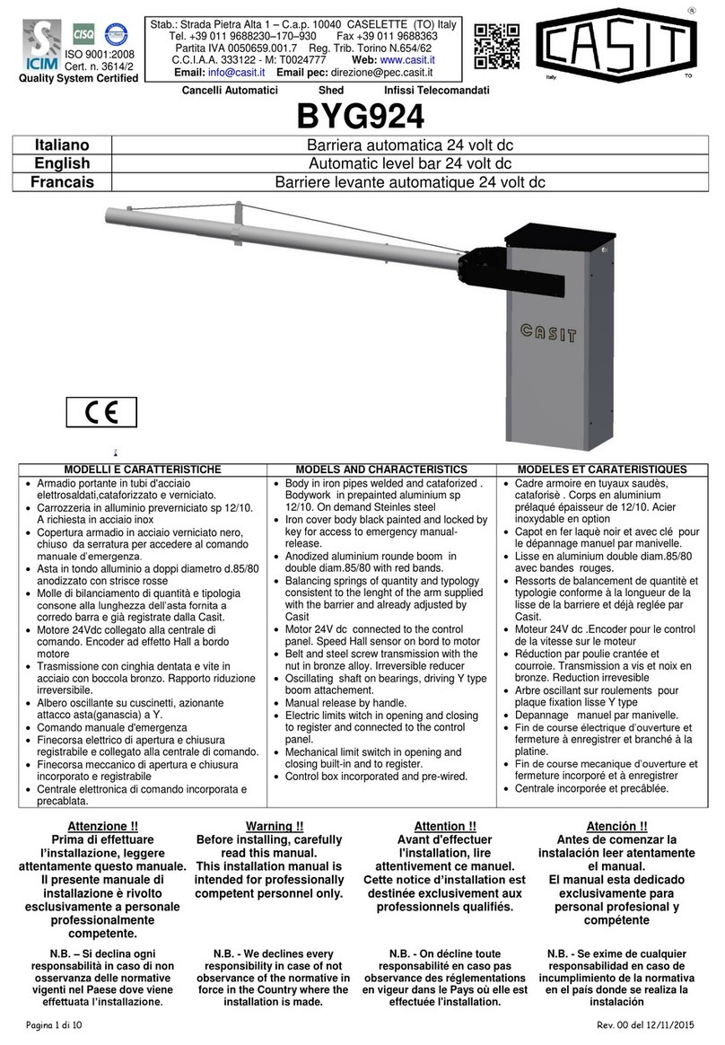 Casit BYG924 User manual