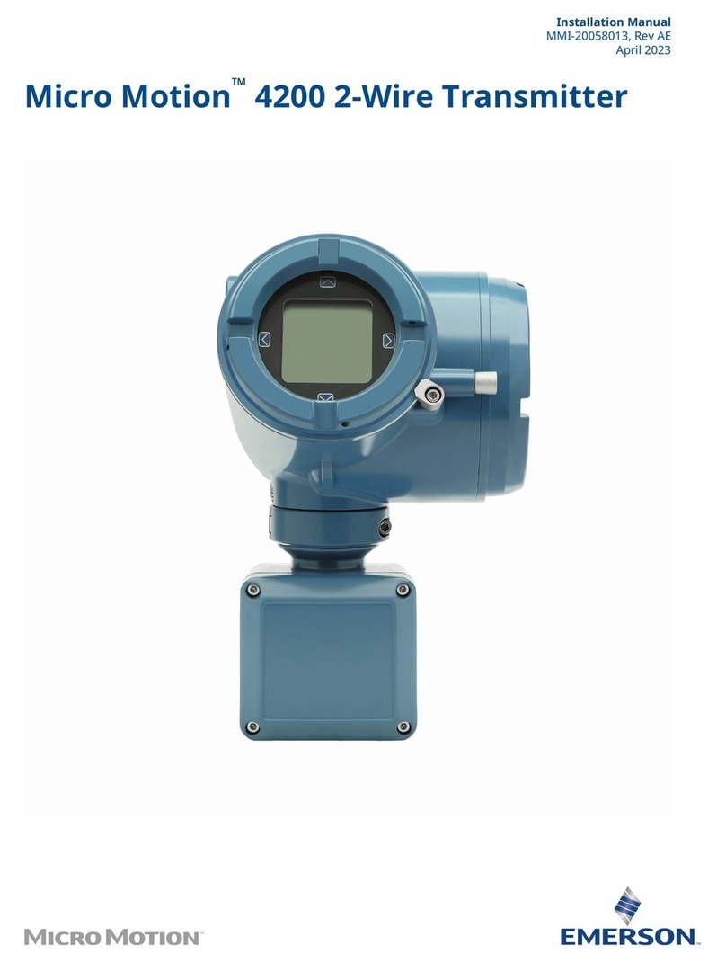 Emerson Micro Motion 4200 installation manual