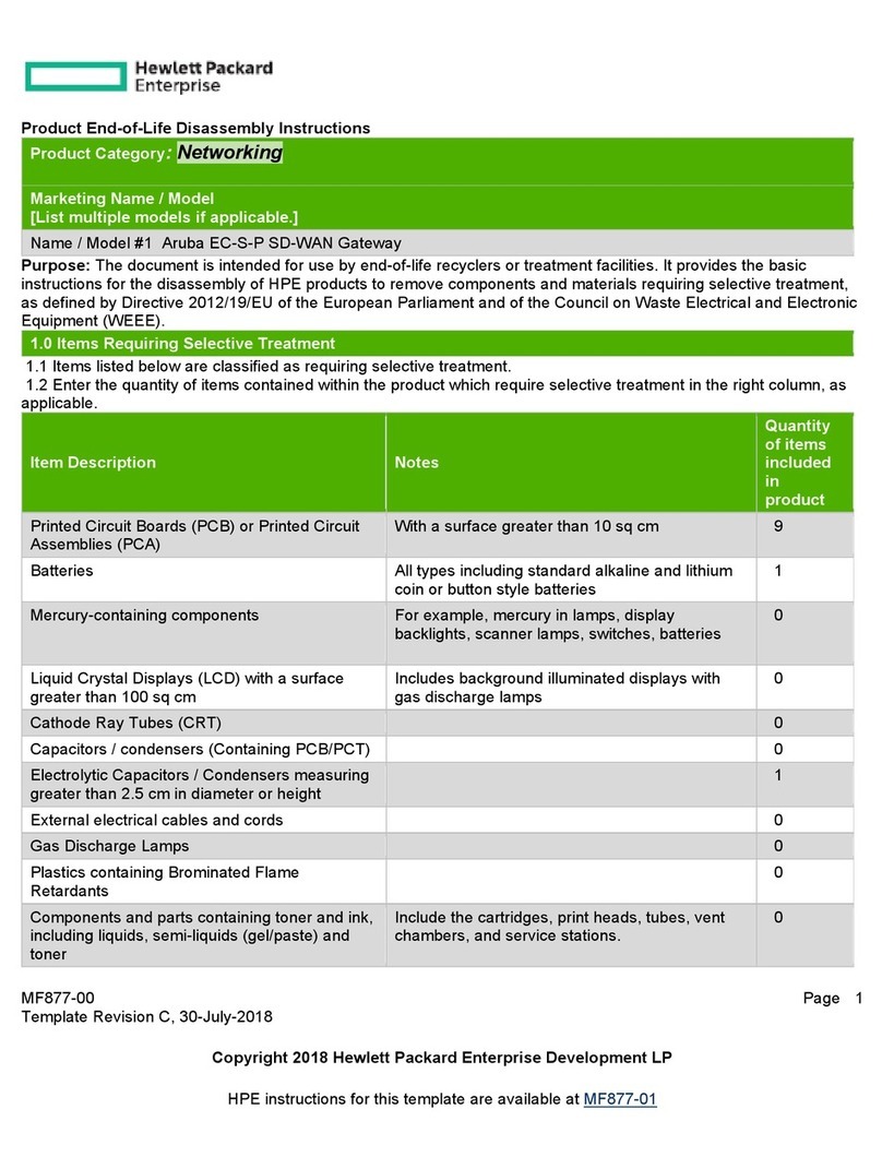HP Aruba EC-S-P Assembly instructions