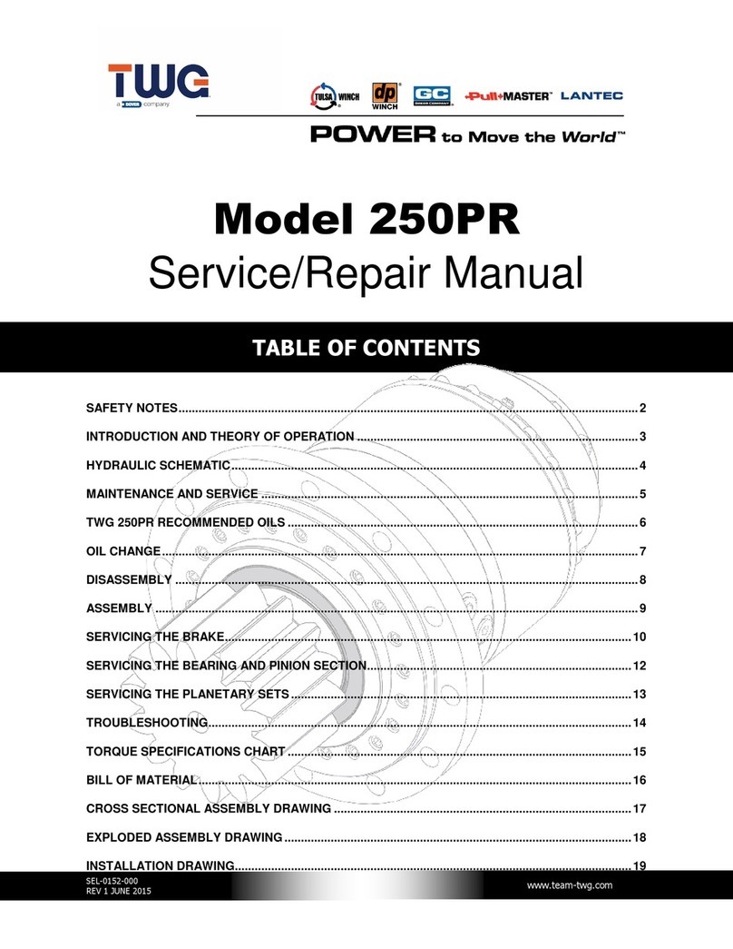 Dover TWG 250PR Operating instructions Dover TWG 250PR Operating instructions