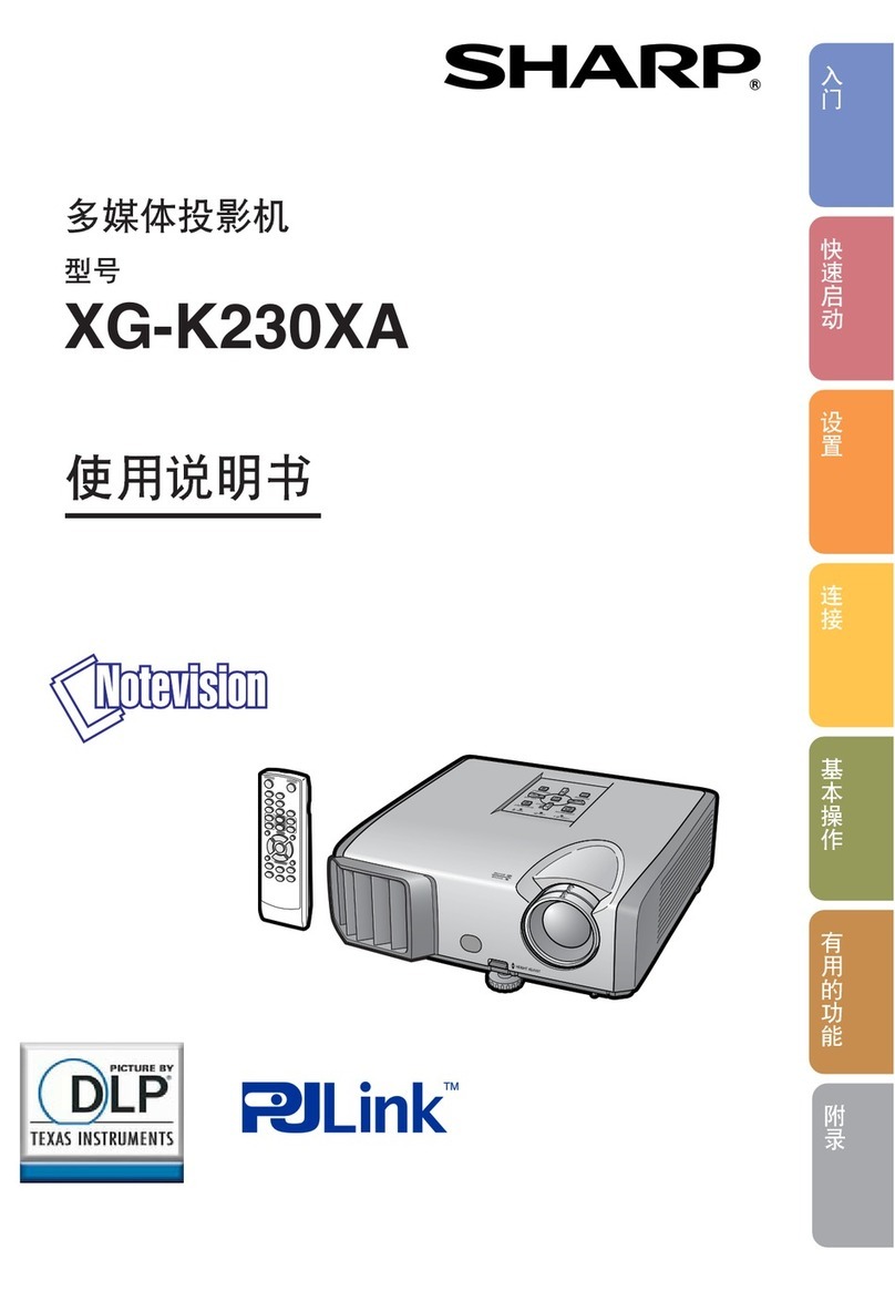 Sharp XG-K230XA User manual