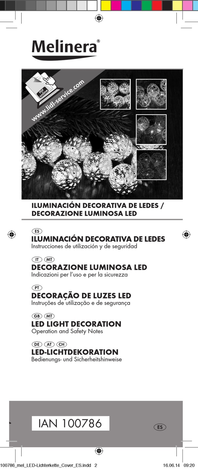 MELINERA 100786 User manual