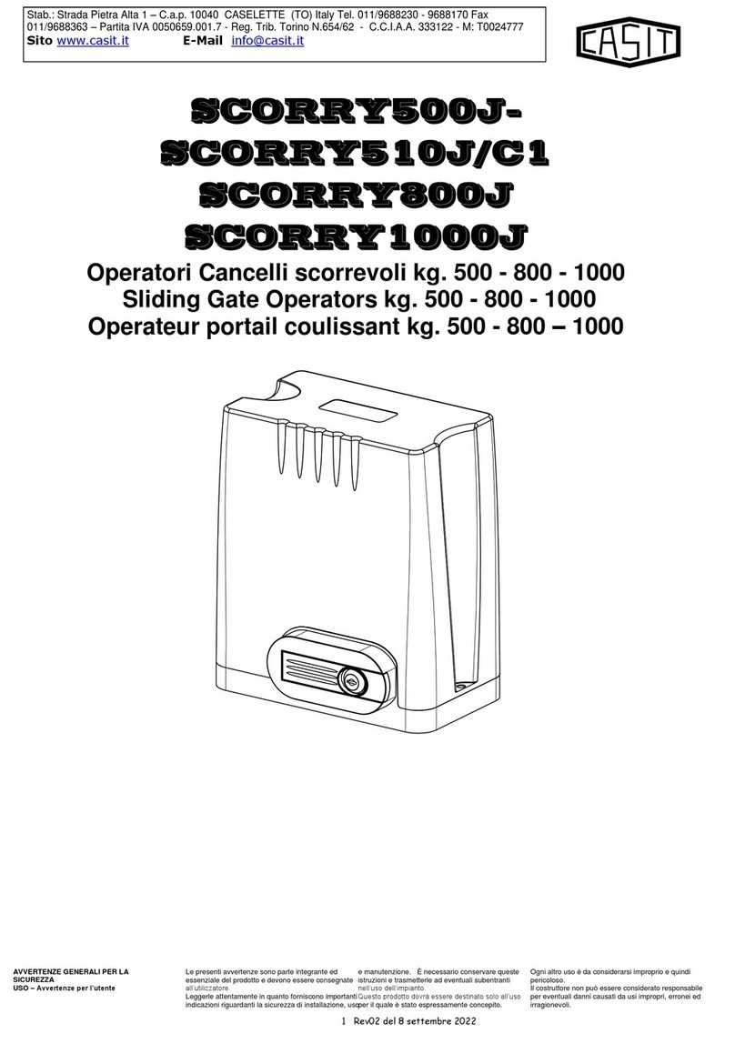 Casit SCORRY500J manual