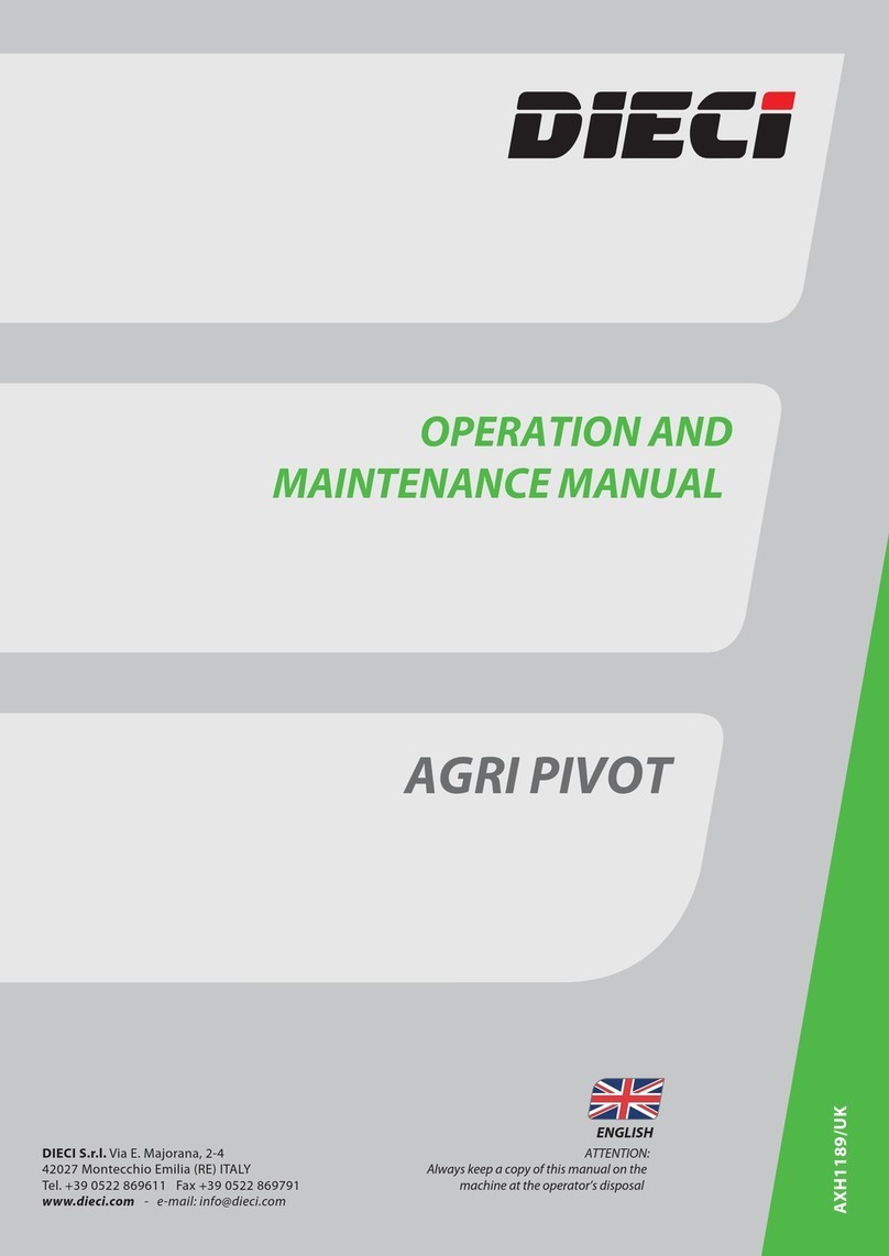 Dieci Agri Pivot T40 Operation and maintenance manual