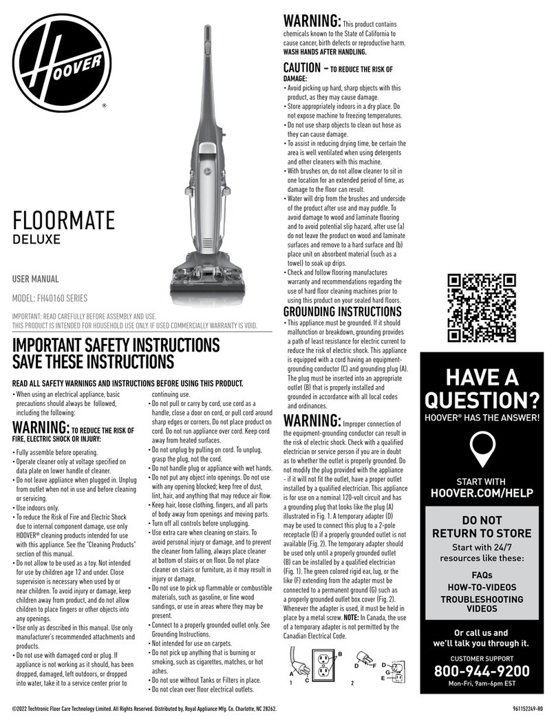 Hoover FH40160 User manual