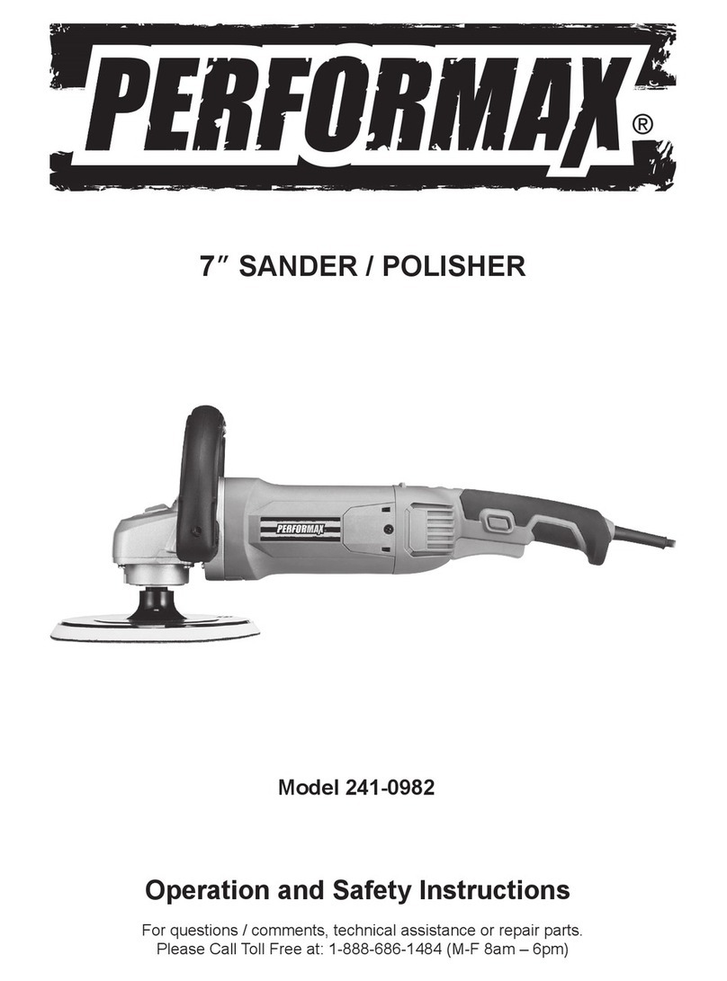 Performax 241-0982 Operation and safety instructions
