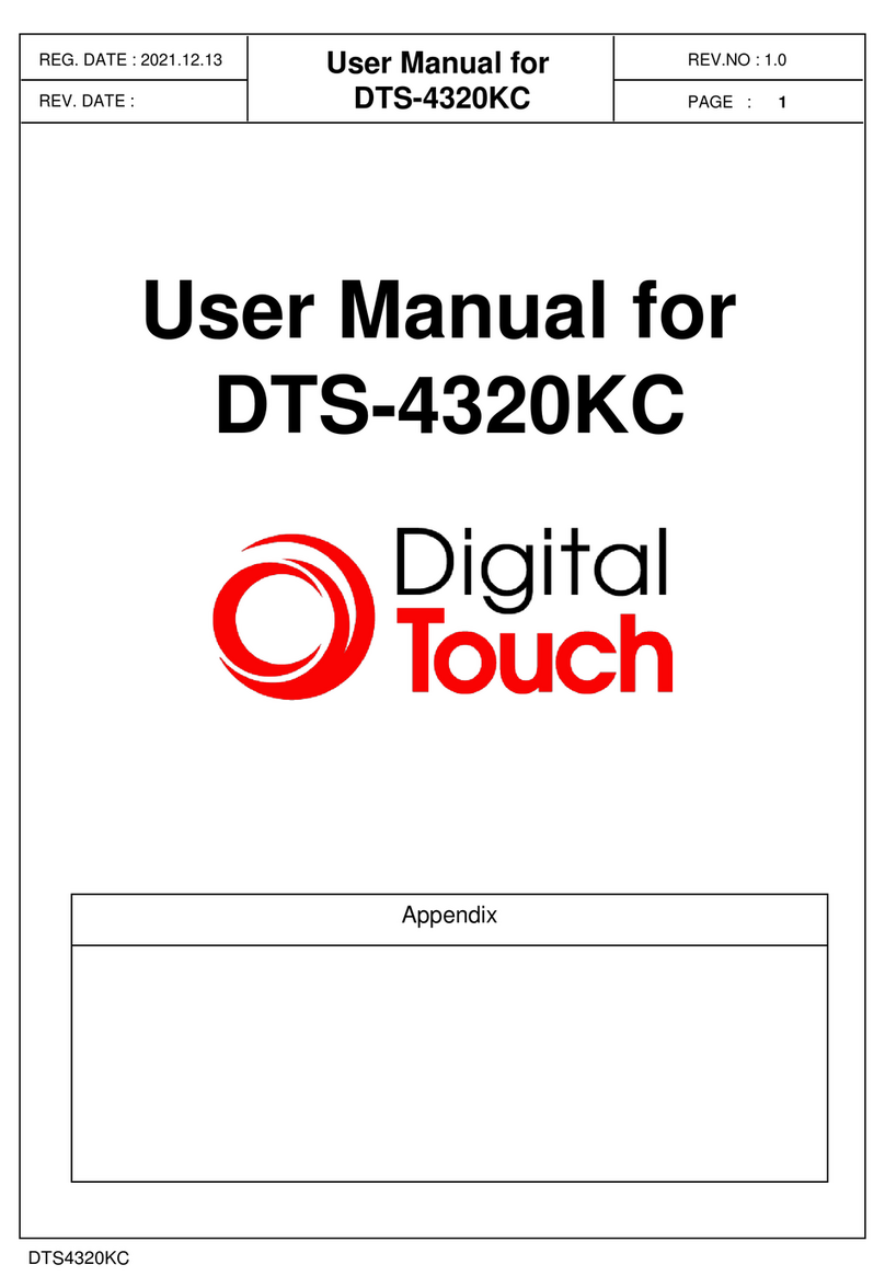 Digital Touch Systems DTS-4320KC User manual