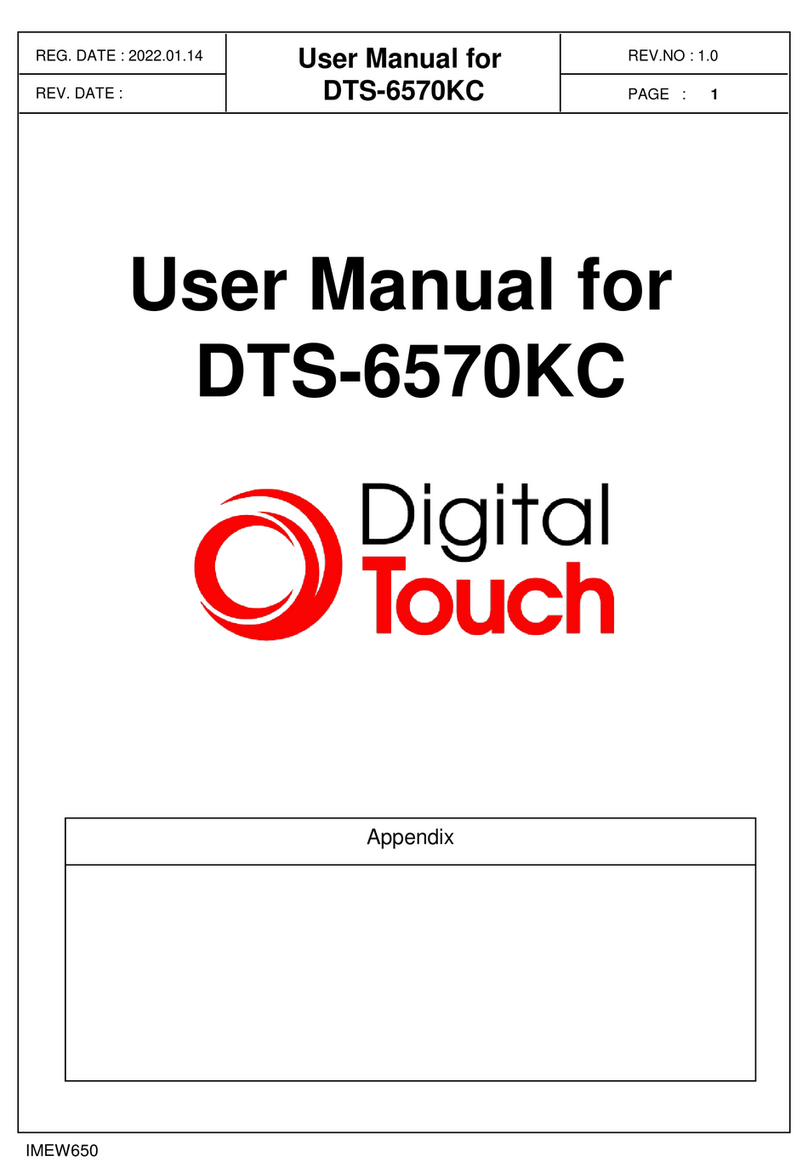 Digital Touch Systems DTS-6570KC User manual