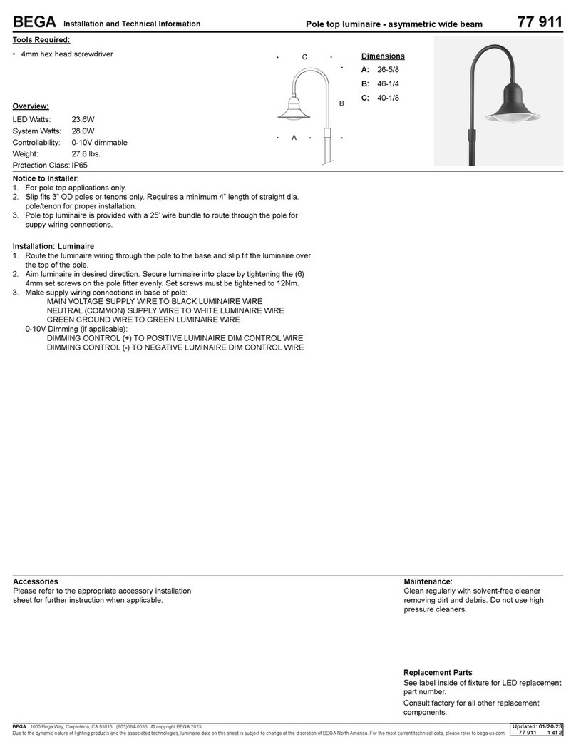 BEGA 77 911 Manual