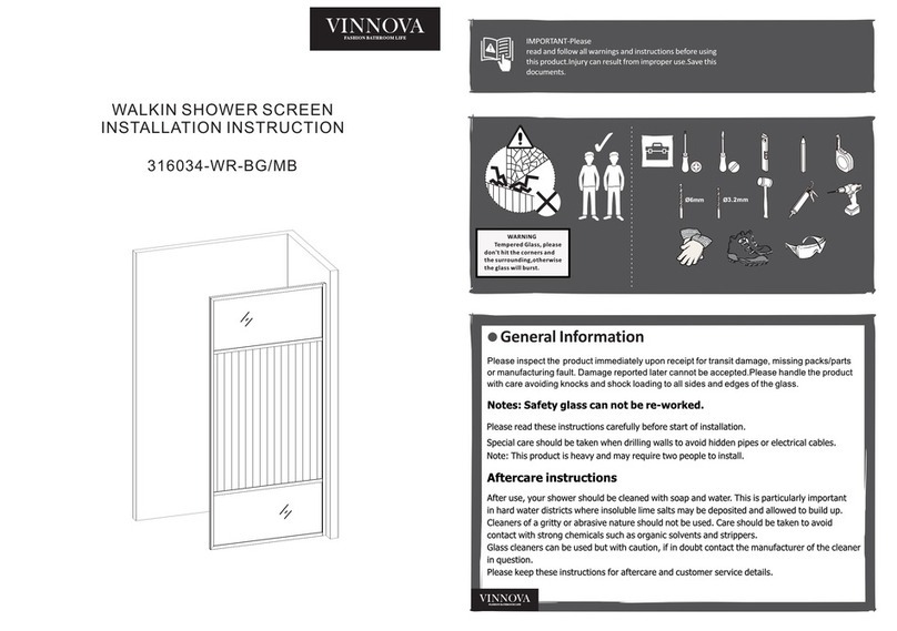 VINNOVA Tafaala 316034-WR-BG Installation instruction