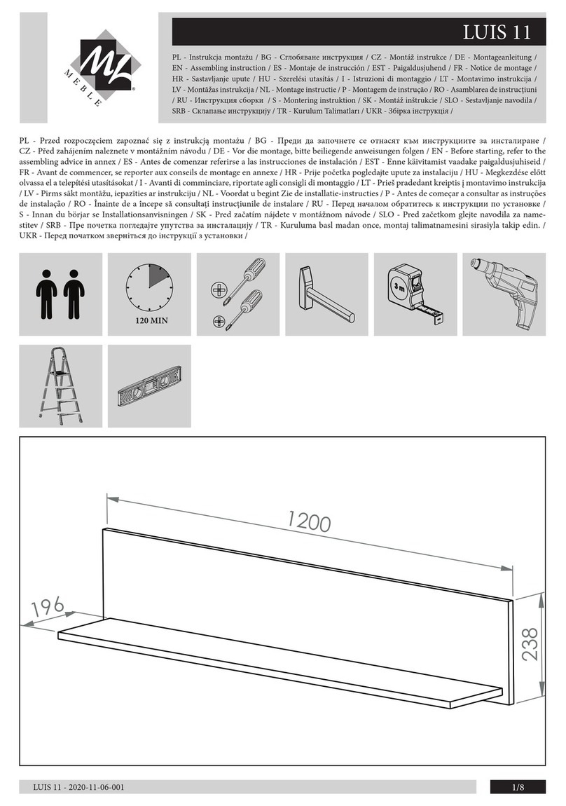 mlmeble LUIS 11 User manual mlmeble LUIS 11 User manual