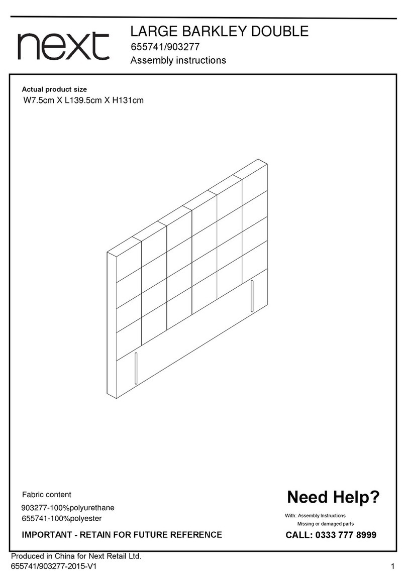 Next LARGE BARKLEY DOUBLE 655741 Assembly instructions
