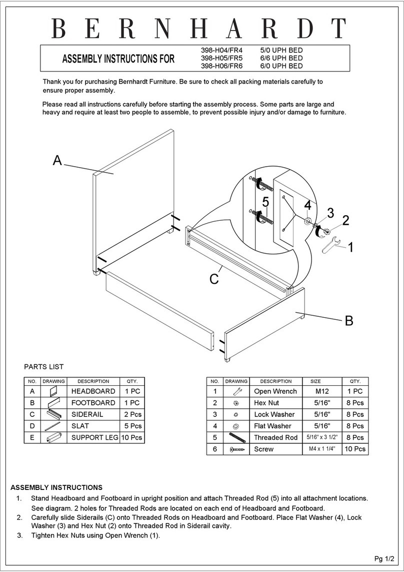 BERNHARDT 398-H04/FR4 Assembly instructions